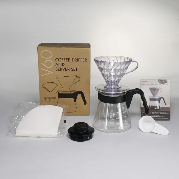 Набір Hario V60 Coffee Dripper & Server Set (Розмір 02) 2863695548 фото