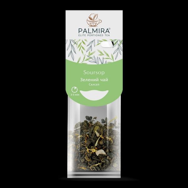 Зелений чай Palmira "Саусеп" (Soursop) - 10 шт. 1521442145 фото